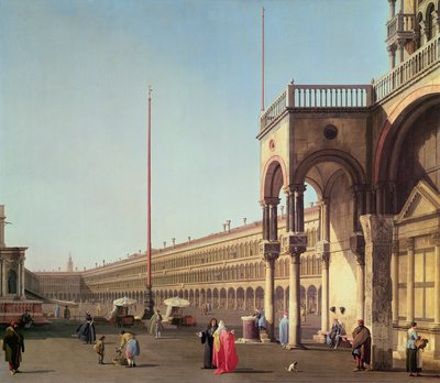 Piazza di San Marco, von der Piazzetta, in Venedig von Giovanni Antonio Canal